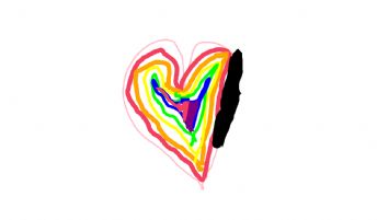 Un cuore color arcobaleno 