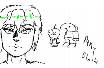 Three different styles of cartoon characters 