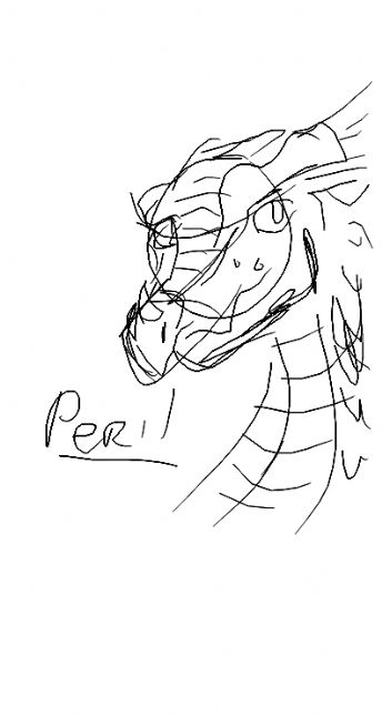 A half-body portrait of a dragon 