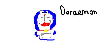 A cat that looks like Doraemon. 