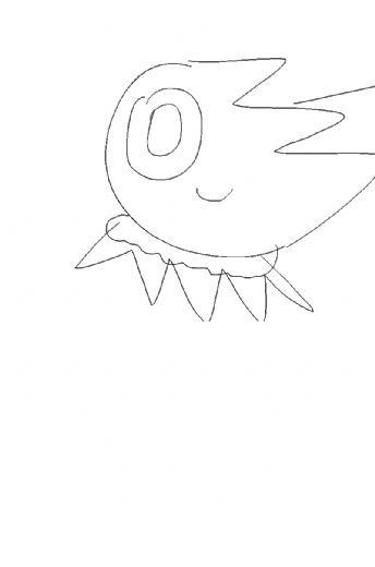 A round, one-eyed little creature. 