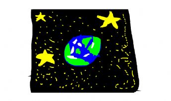 Earth and stars in the universe 