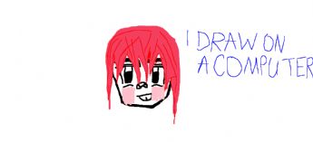 A cute headshot of a girl with bright red hair 