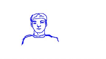 A man wearing a hat and a sweater 