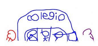 get out of class is over! The children are happily gathering at the school gate 