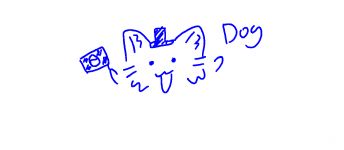 A little dog wearing a hat and sticking out its tongue 