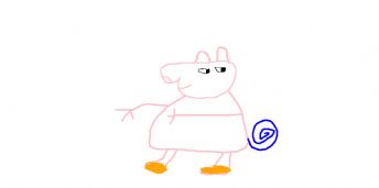 A pink pig 