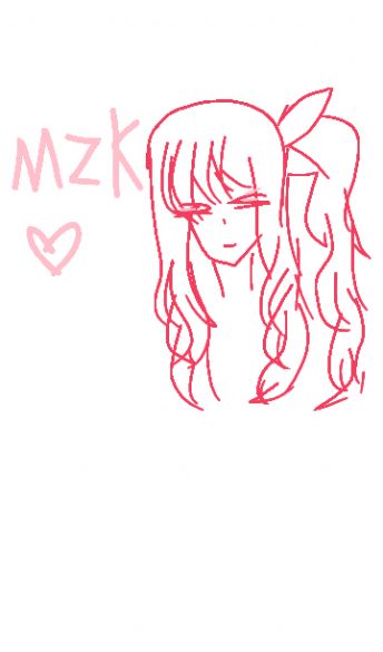 A long-haired girl with a bow 